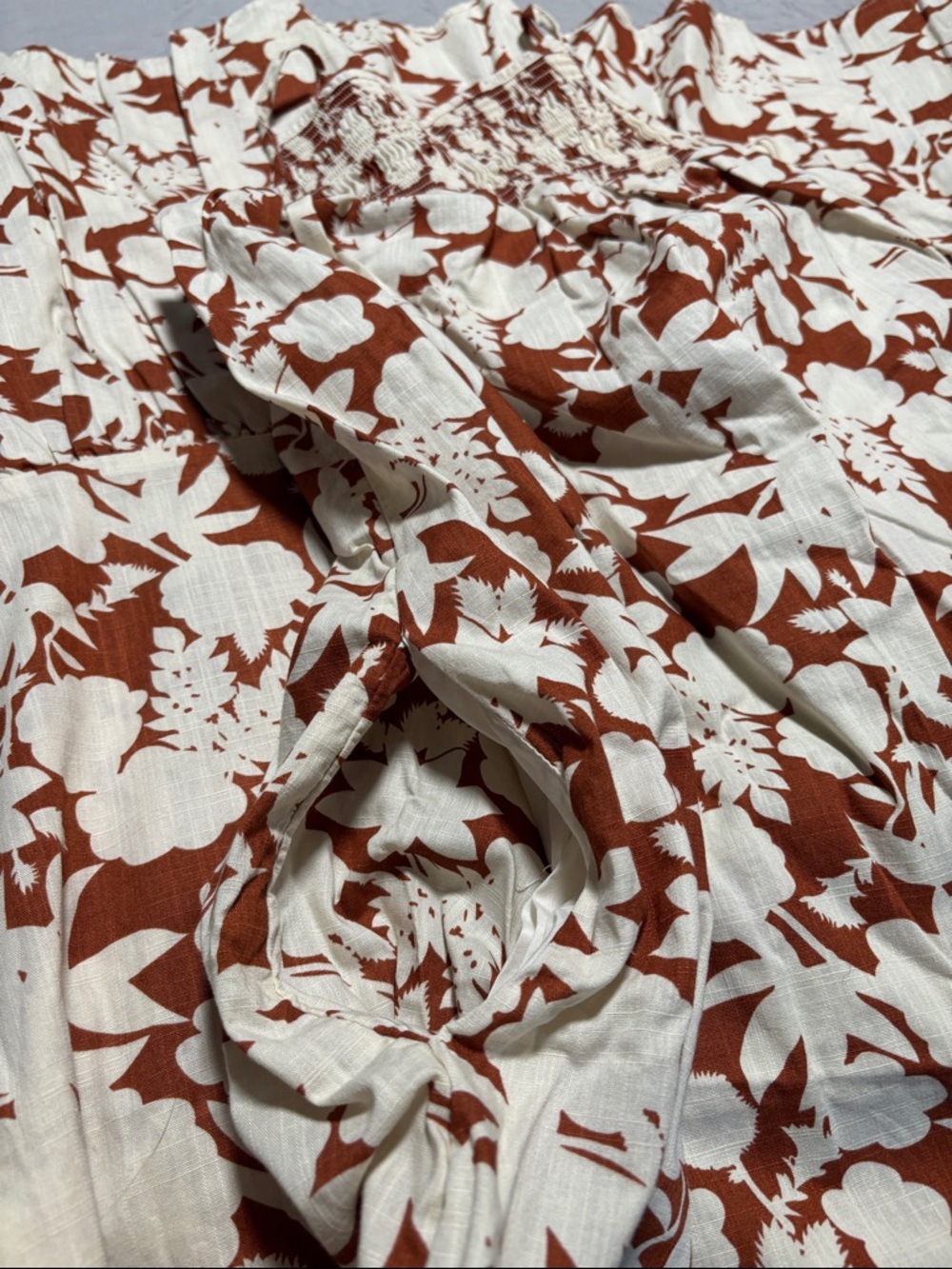 Universal Thread Brown and White Floral Maxi Dress NWOT - Picture 9 of 9